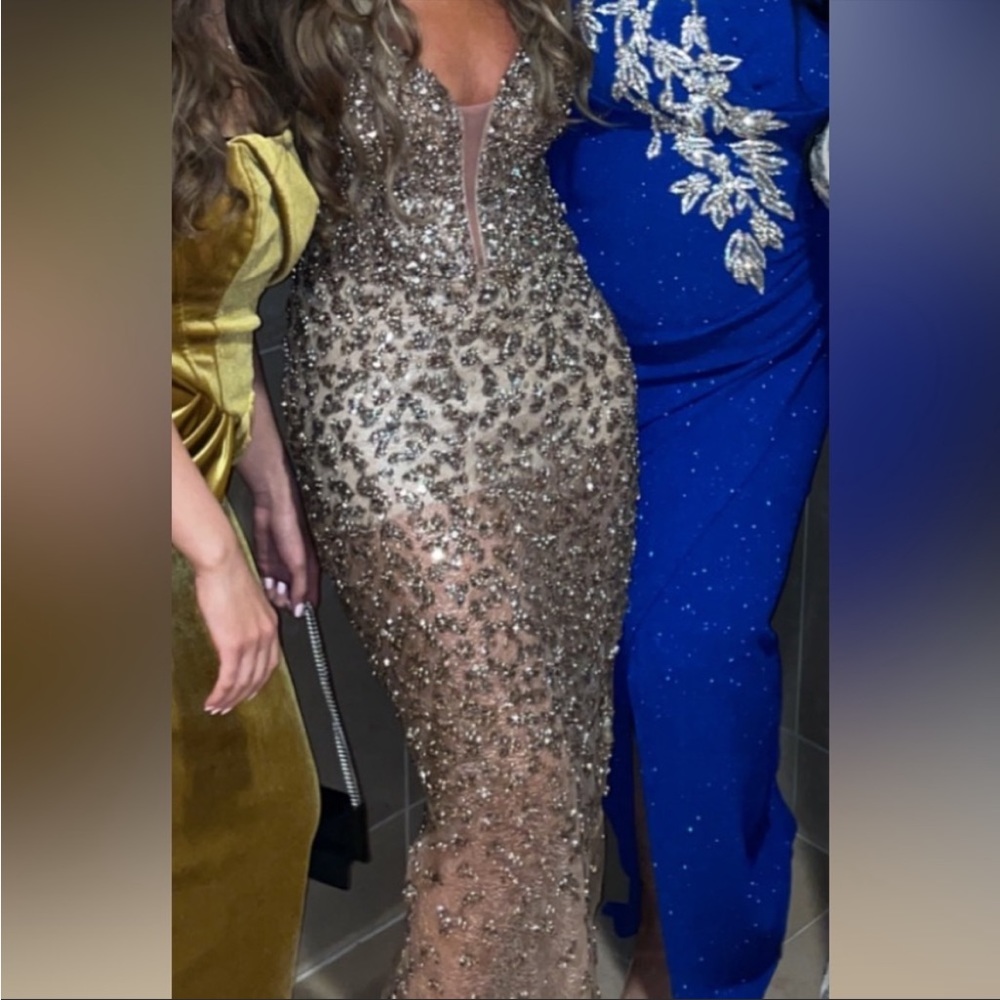 Sexy and Gorgeous Sequin See thru Dress. Size 2